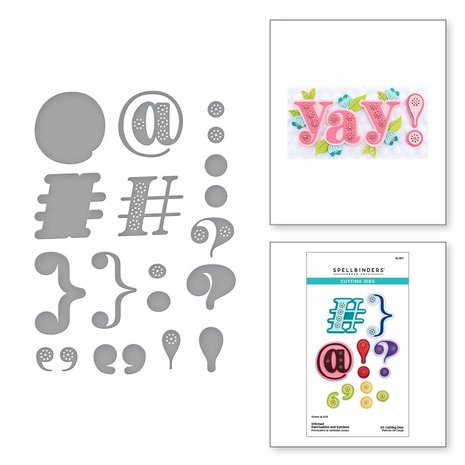 Spellbinders - Stitched Punctuation and Symbols Etched Dies