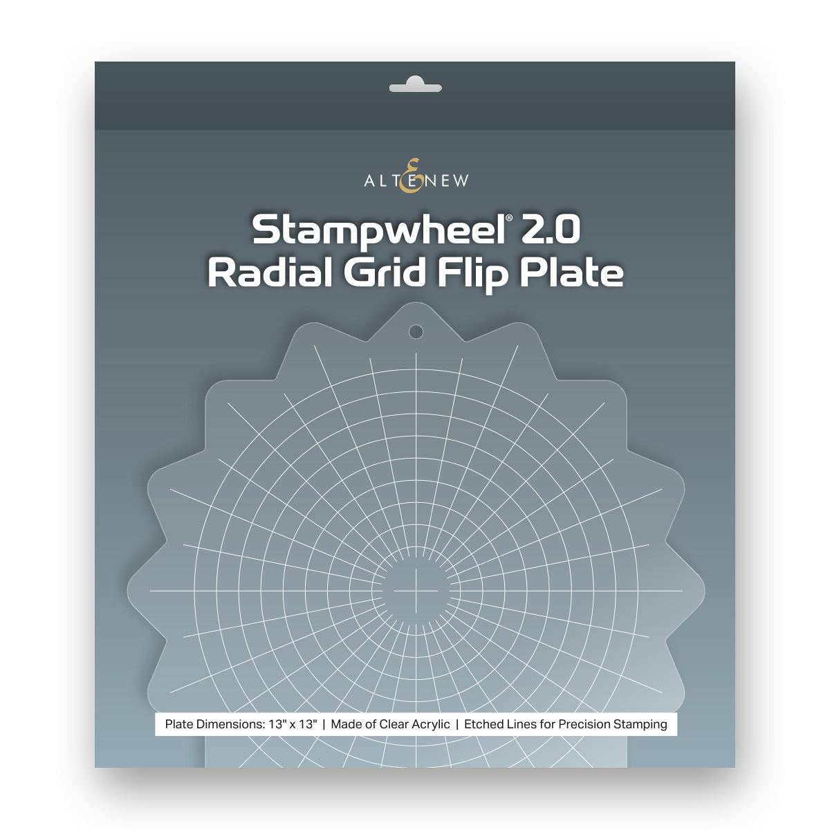 Altenew - Stampwheel 2.0 - Radial Grid Flip Plate