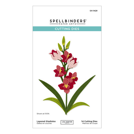 Spellbinders - Wildflowers Etched Dies Layered Gladiolus