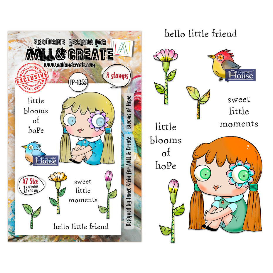AALL & Create - Petals & Ink A7 Stamp Set Blooms of Hope