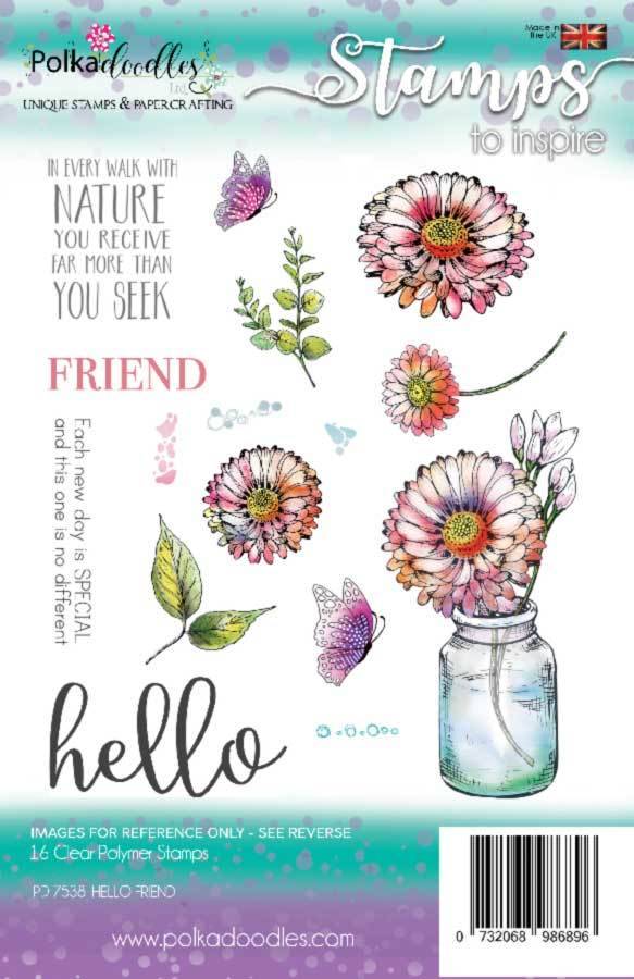 polkadoodles-hello-friend-clear-stamps-pd7538 polkadoodles-hello-friend-clear-stamps-pd7538