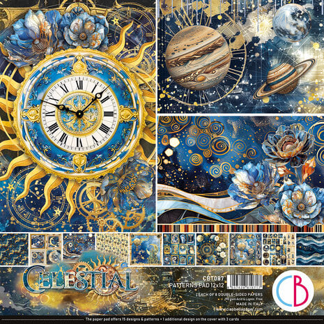 Ciao Bella - Celestial 12x12 Inch Patterns Pad (8pcs)
