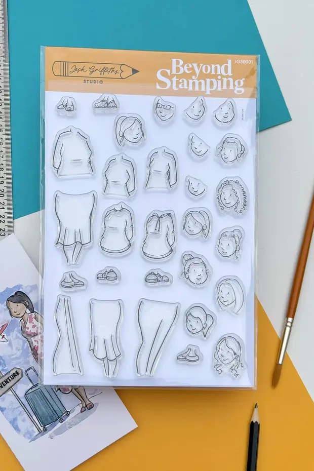 Beyond Stamping - Custom Portrait 1 Photopolymer Stamp Set by Josh Griffiths Studios