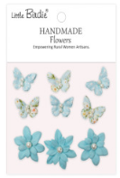 Little Birdie - Paper Flower - Timothy Blue