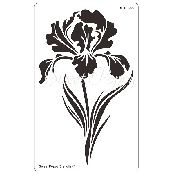 Sweet Poppy Stencil: Iris Sweet Poppy Stencil: Iris