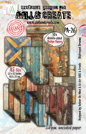 AALL & Create - Timber Tints A5 Design Paper Distressed Dreams AALL & Create - Timber Tints A5 Design Paper Distressed Dreams
