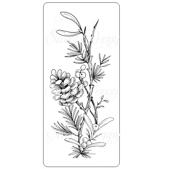Sweet Poppy Stencil: Festive Berries Stamp