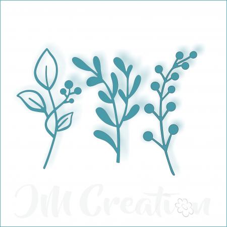 JM Creation - Stanzschablone - Blätter-Set 2