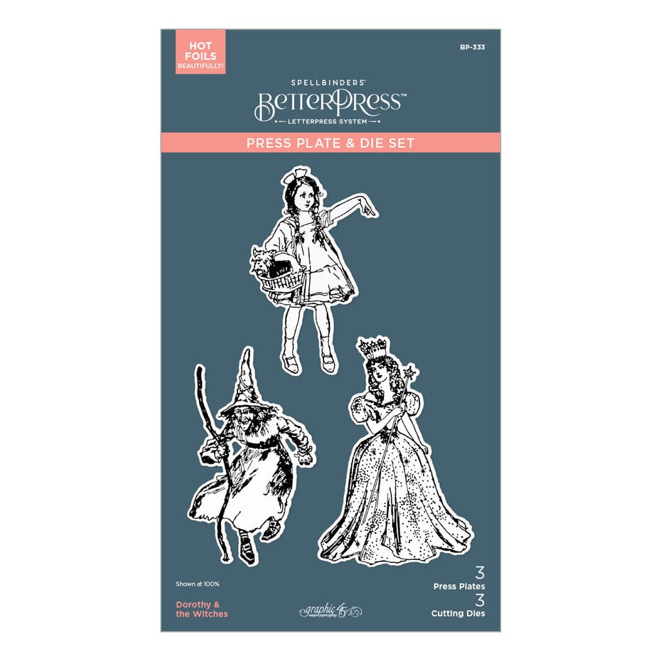 Spellbinders - Wonder of Oz BetterPress Plate & Die Set Dorothy & the Witches