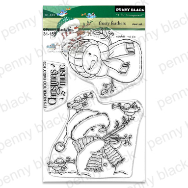 Penny Black - FROSTY FEATHERS (CLEAR STAMPS) 4"X6"