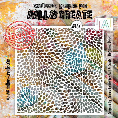 AALL & Create - Stencil 6x6 Inch Organic Orbs
