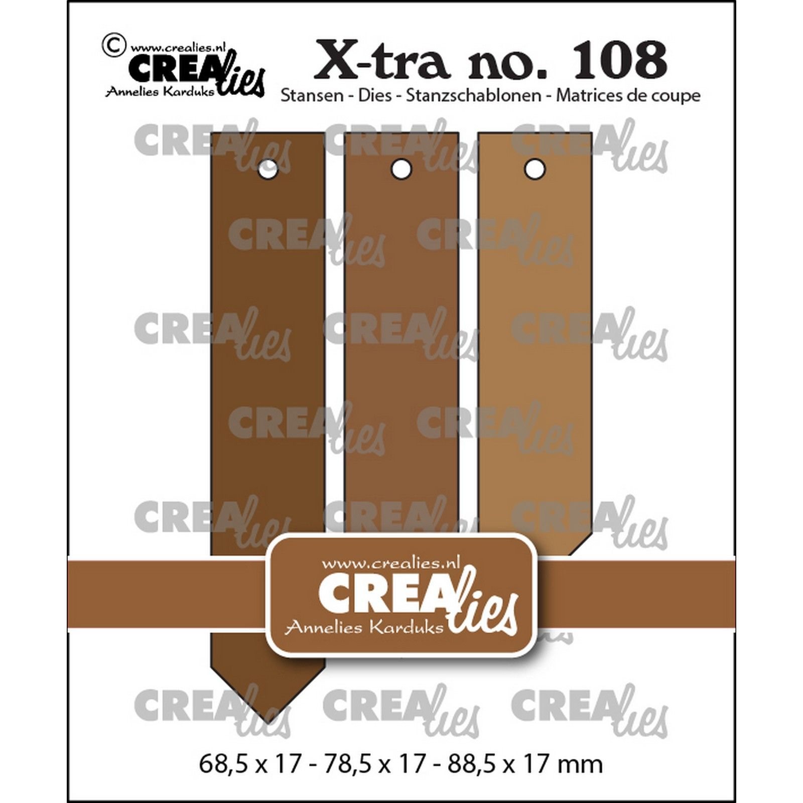 Crealies • Xtra Pointy Tags Smooth