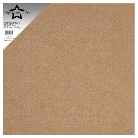  Paper Favourites - Kraft Cardstock 12x12 Inch 250g (10pcs)