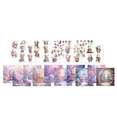 Craft Lab - CCL Collage-Papierblock – Candy Christmas Essentials Nr. 497