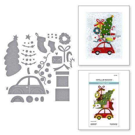 Spellbinders - Wunderland-geätzte Stanzformen, Weihnachtsritt