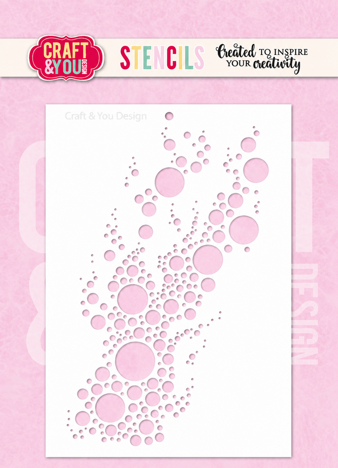 Craft & You Design - Bubbles A6 Stencil