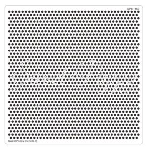 Sweet Poppy Stencil: Dots Backplate