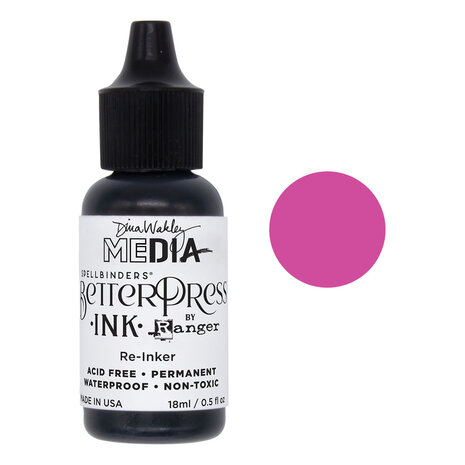 Spellbinders Dina Wakley - BetterPress Ink Reinker Magenta