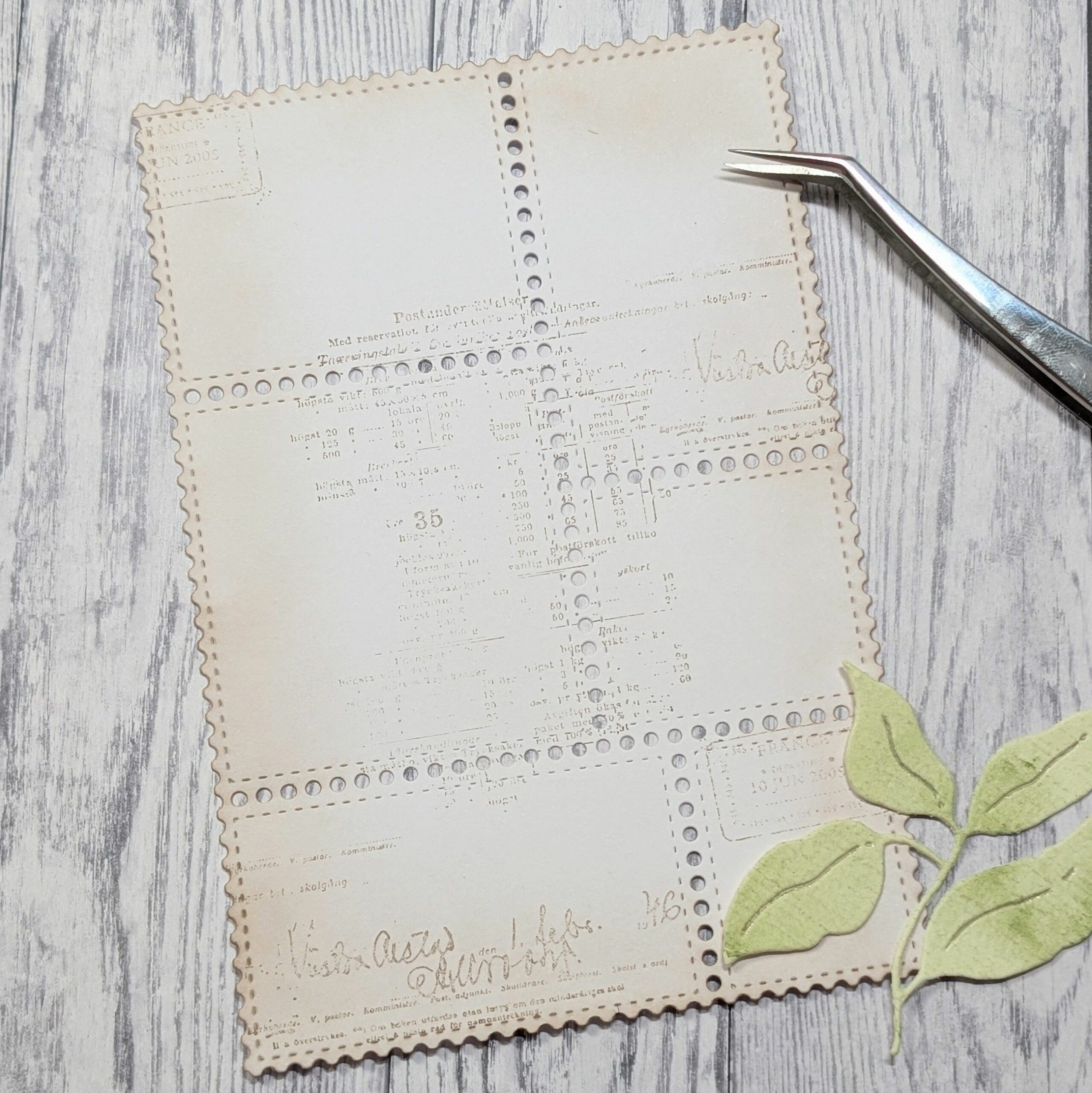 Gummiapan - Postage Stamps Background Die Mod. 2