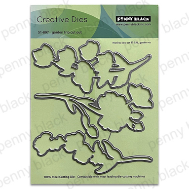 Penny Black -GARDEN TRIO CUT OUT ( METAL DIES) Penny Black -GARDEN TRIO CUT OUT ( METAL DIES)