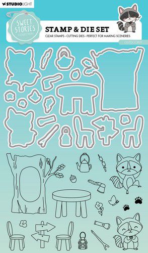 Studio Light Stamp & Cutting Die Sweet Stories nr.74