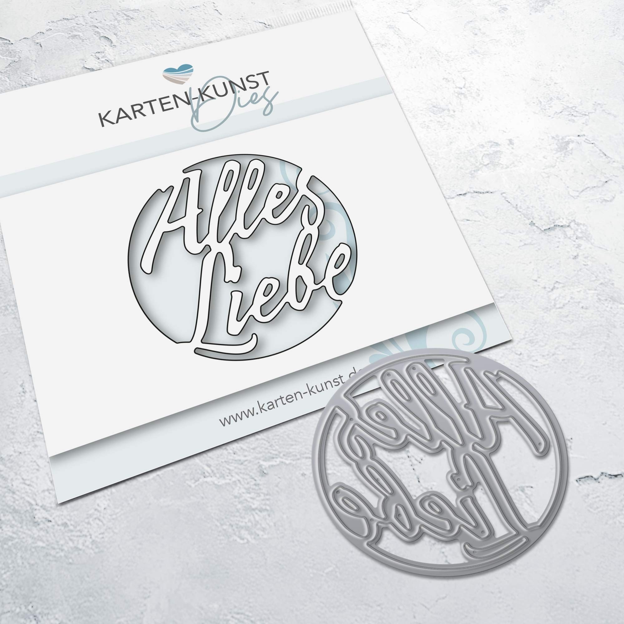 Karten-Kunst Stanzschablone kk-D222 - Mojito Cutout Alles Liebe Karten-Kunst Stanzschablone kk-D222 - Mojito Cutout Alles Liebe