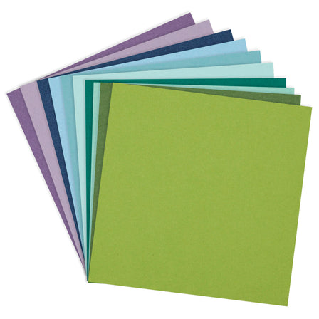 Spellbinders - Cool Assortment ColorWheel Cardstock 12" x 12" - 20 Sheets