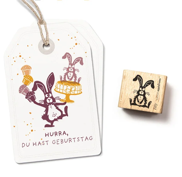cats on appletrees - Stempel Häschen Tilly