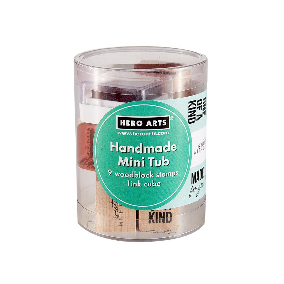 Hero Arts - Handmade Mini Tub Woodblock Stamps