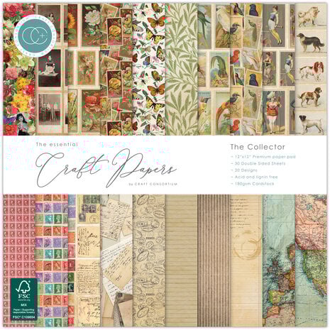 Craft Consortium - The Collector 12x12 Inch Premium Paper Pad