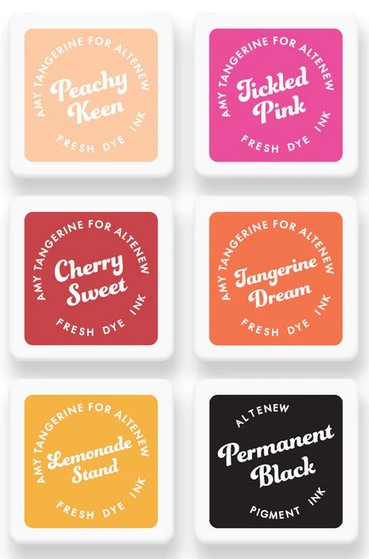 Altenew - Summer Sunrise Fresh Dye Ink 6 Mini Cube Set