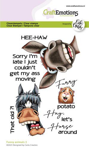 CraftEmotions clearstamps A6 - Funny animals 3 (EN)