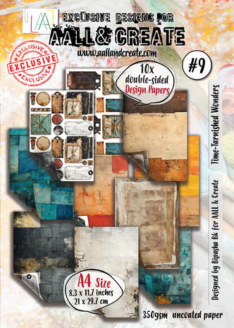 AALL & Create Design Paper A4 Time-Tarnished Wonders AALL & Create Design Paper A4 Time-Tarnished Wonders
