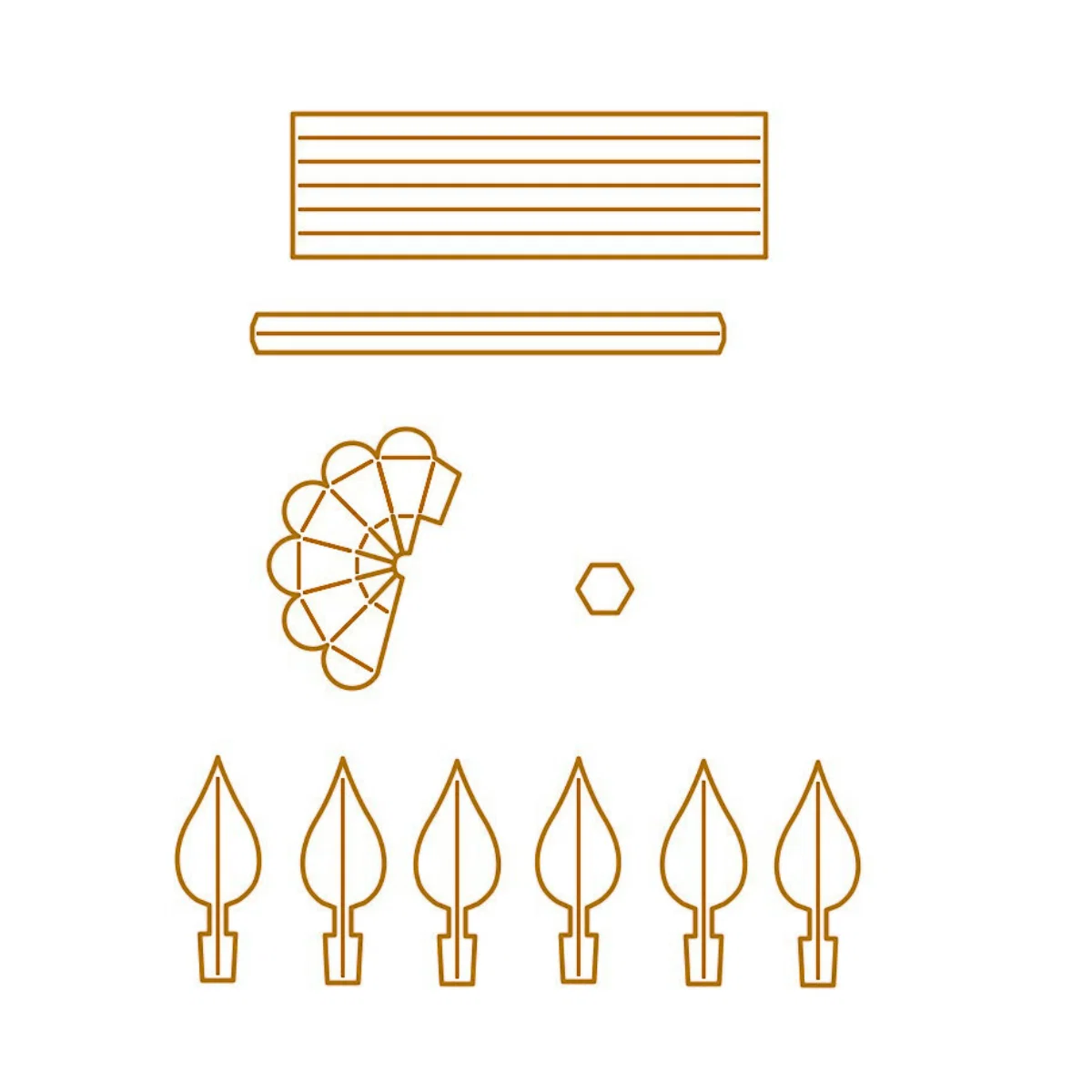 Creative Depot - Die - Dreiecksbox - Tortenstück - Add on Kerze