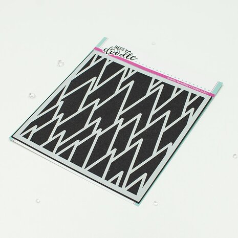 Heffy Doodle - Trendy Tree-Angles Stencil