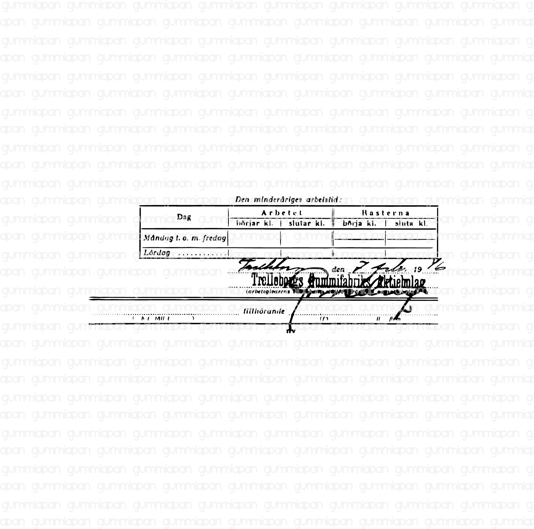 Gummiapan -  Working Notes 