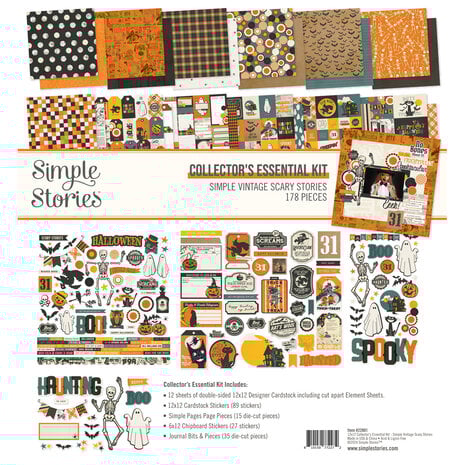 Simple Stories Simple - Simple Vintage Scary Stories Collector's Essential Kit  Simple Stories Simple - Simple Vintage Scary Stories Collector's Essential Kit