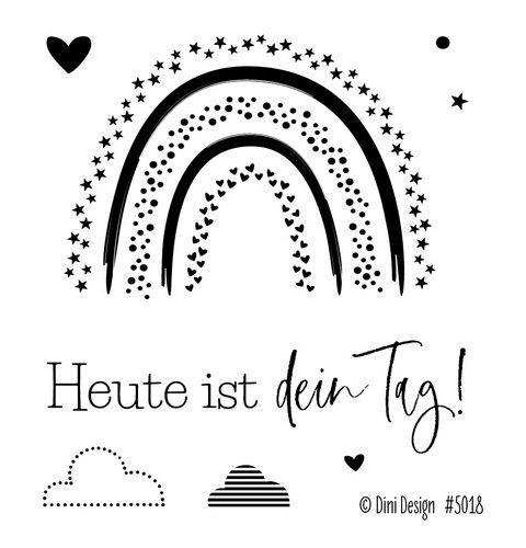 Dini Design Clearstamps Regenbogen (DE)