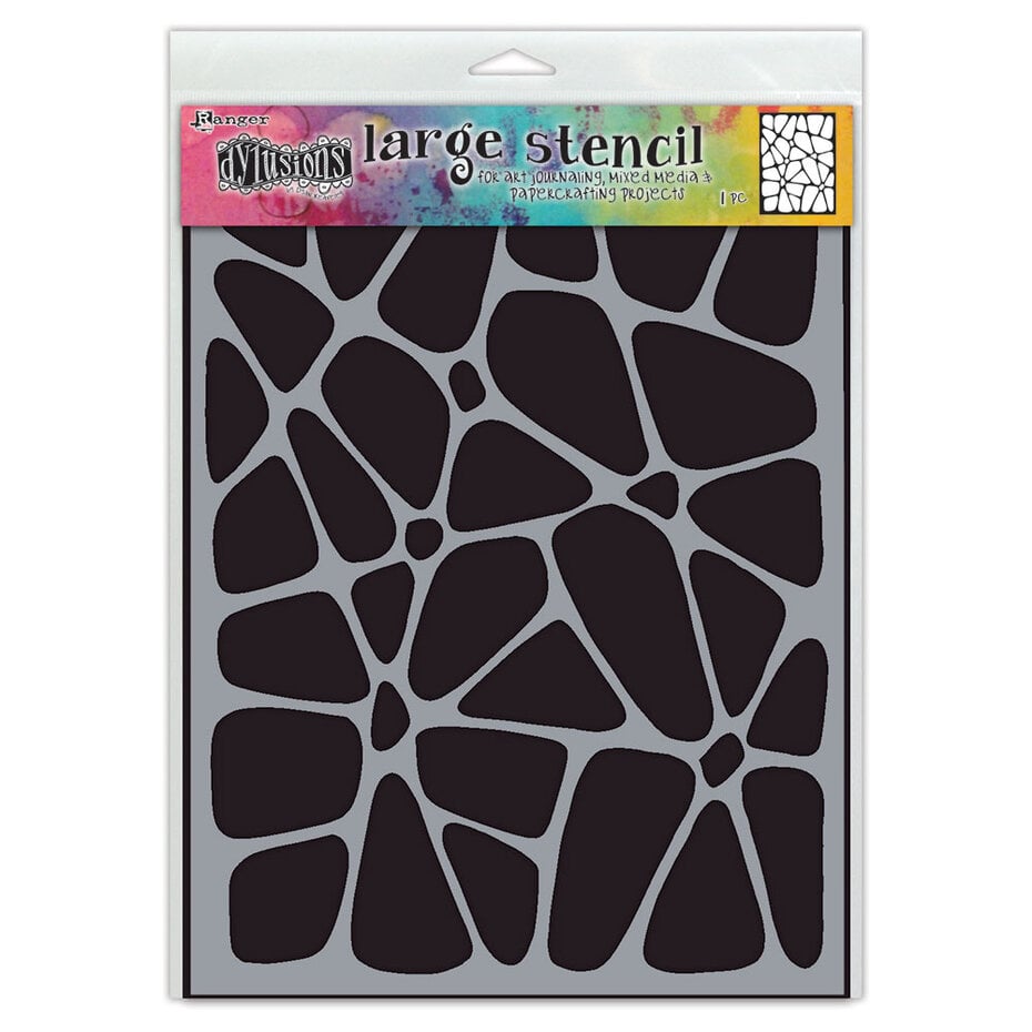Ranger • Dyan Reaveley Dylusions Stencil L Crazy Paving
