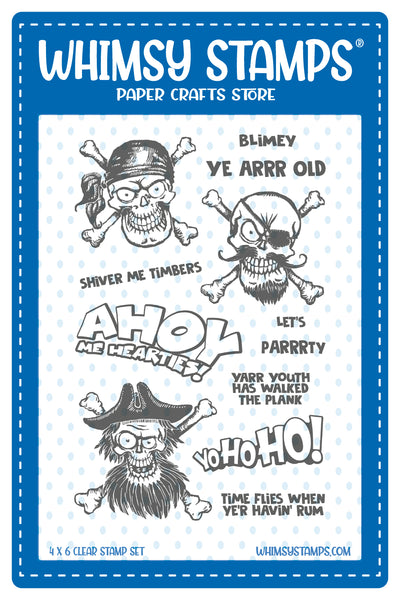 Whimsy Stamps - Blimey Pirates Clear Stamps