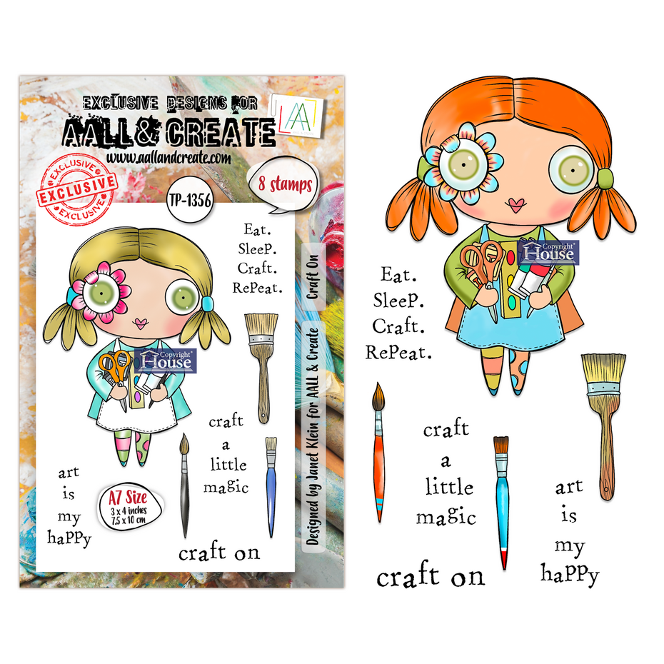 AALL & Create - Petals & Ink A7 Stamp Set Craft On