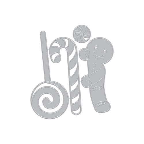Hero Arts - Peeking Gingerbread Man Fancy Die (E)