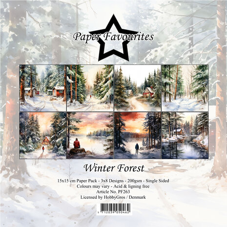 Paper Favourites - Winter Forest 6x6 Inch Paper Pack