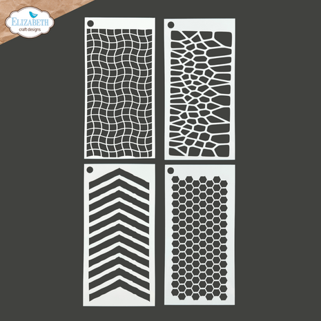 Elizabeth Craft - Hello You! Stencil Journal Stencils 10