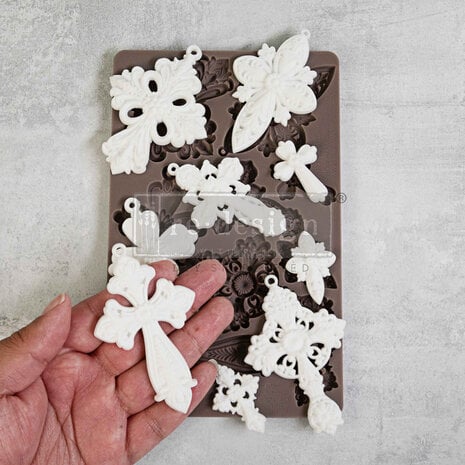 Prima Marketing Re-Design Mould - Holy Harmony 5x8 Inch Decor Mould