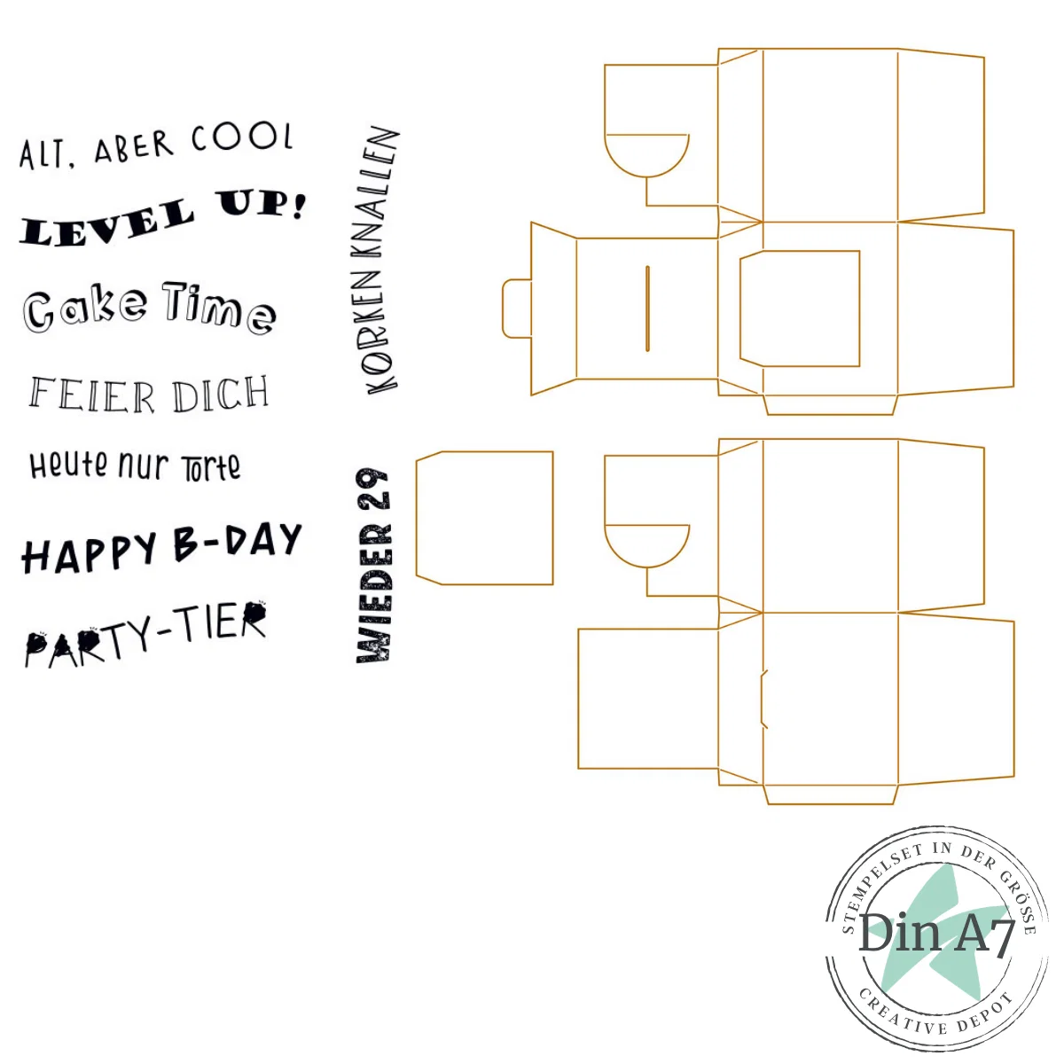 Creative Depot - Bundle - Die - Kastenbox & Heute nur Torte