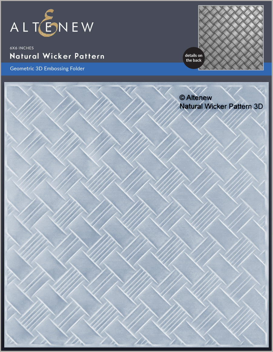 Altenew - Natural Wicker Pattern 3D Embossing Folder Altenew - Natural Wicker Pattern 3D Embossing Folder