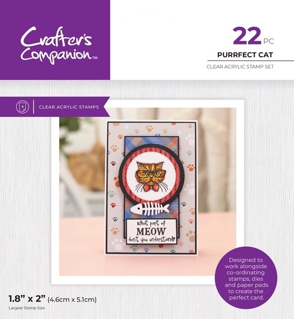 CC - Pets Rule - Clearstamps - Purrfect Cat