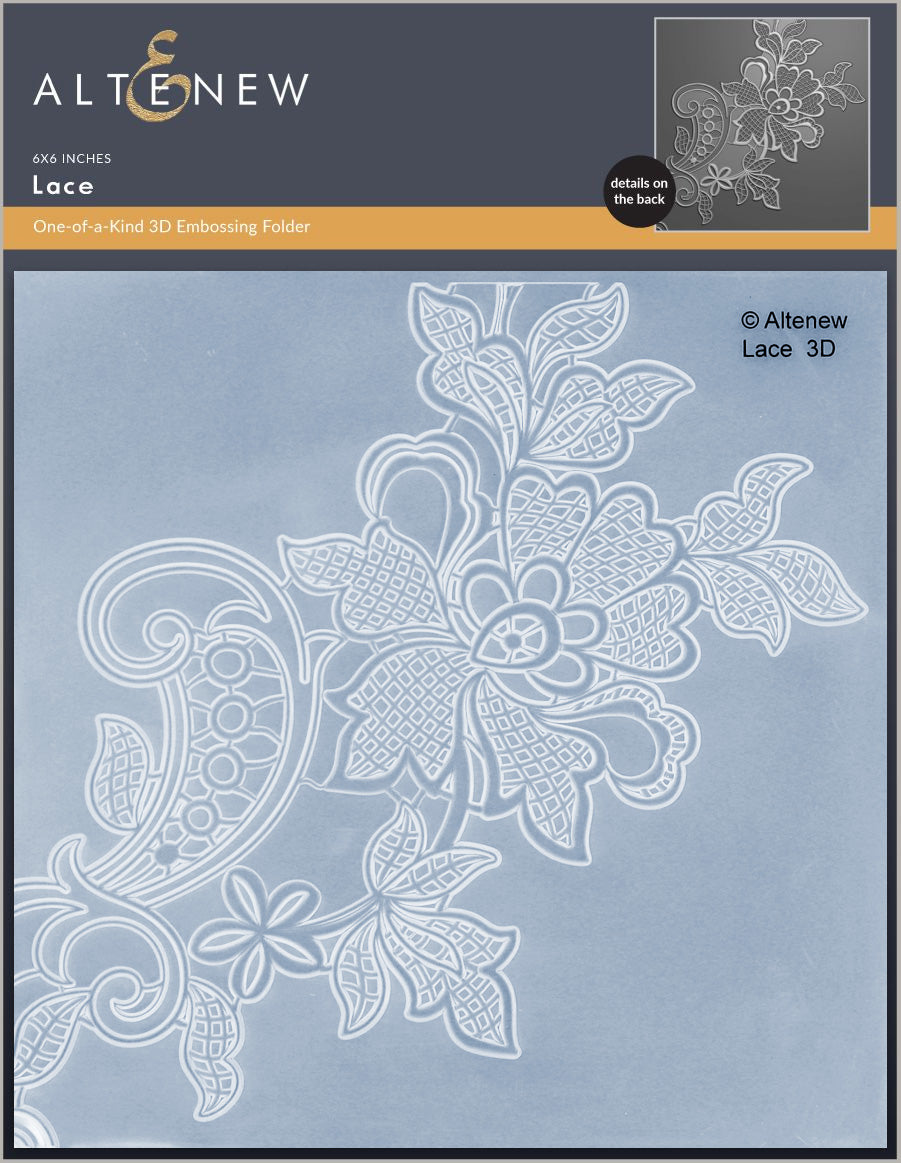 Altenew -Lace 3D Embossing Folder  Altenew -Lace 3D Embossing Folder