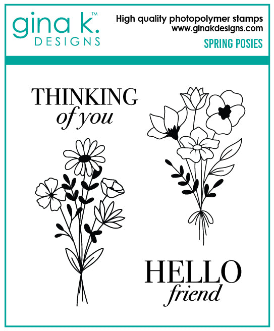 Gina K Designs - STAMPS- Spring Posies